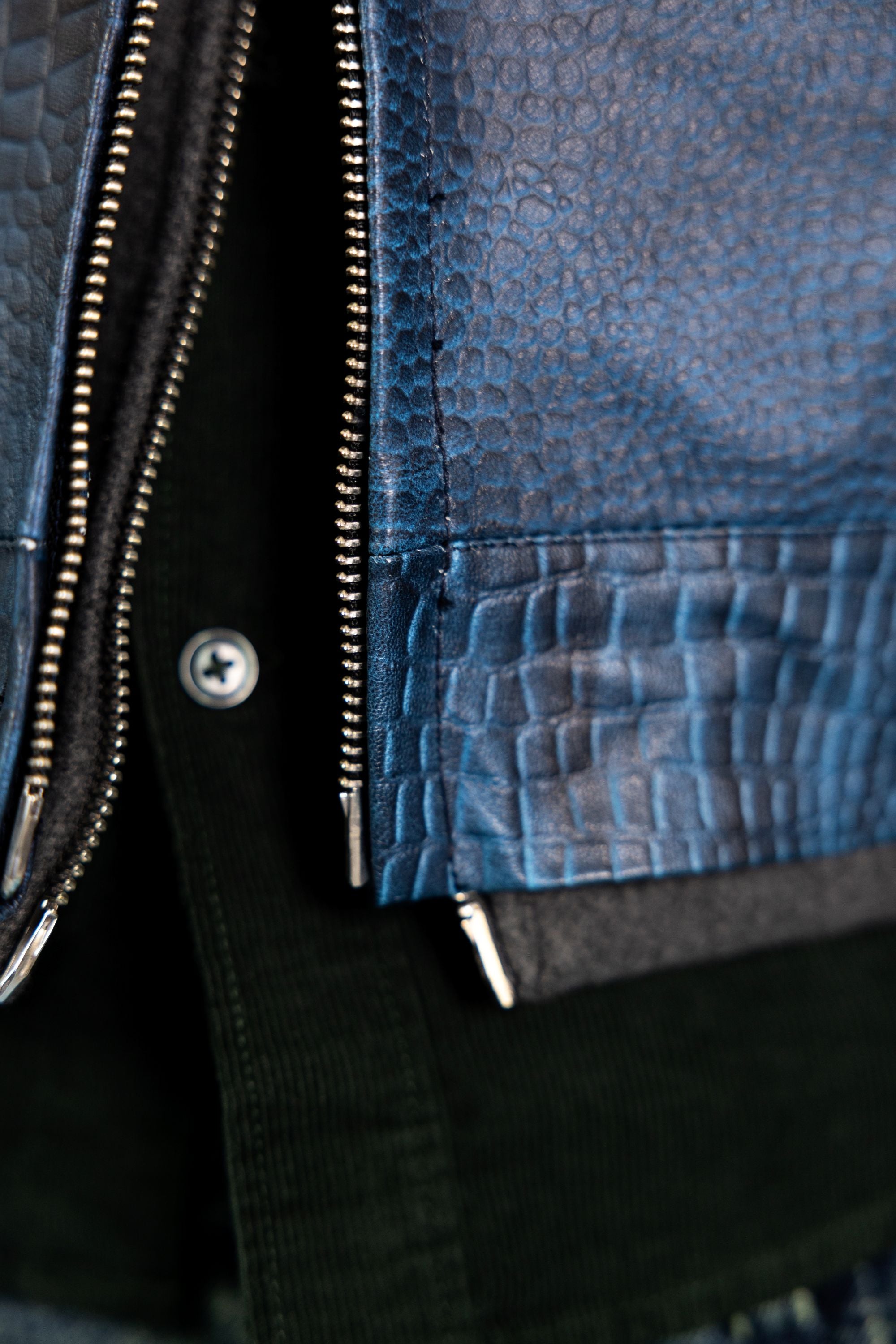 BLUE DOMINION LEATHER