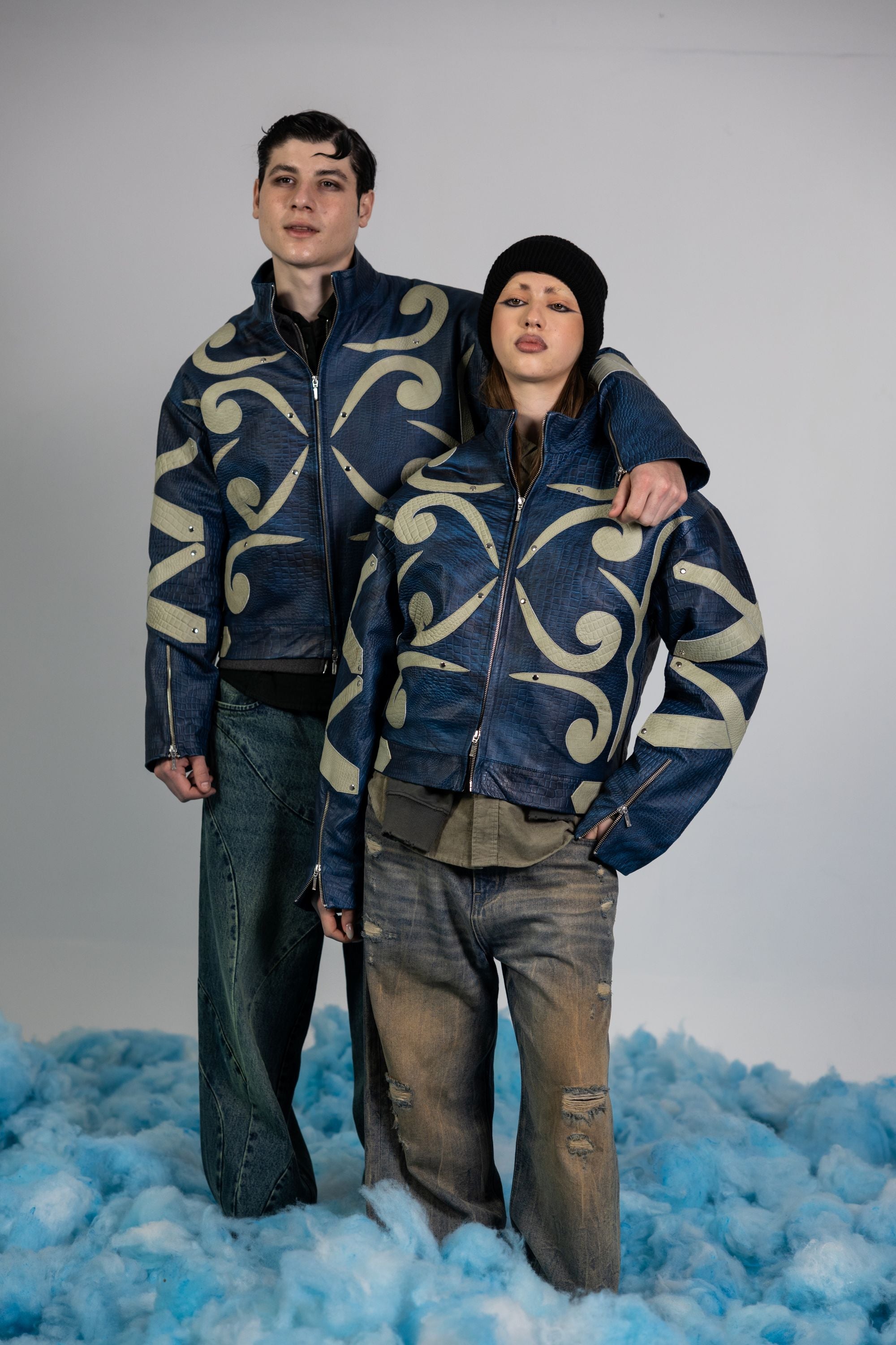 BLUE DOMINION LEATHER