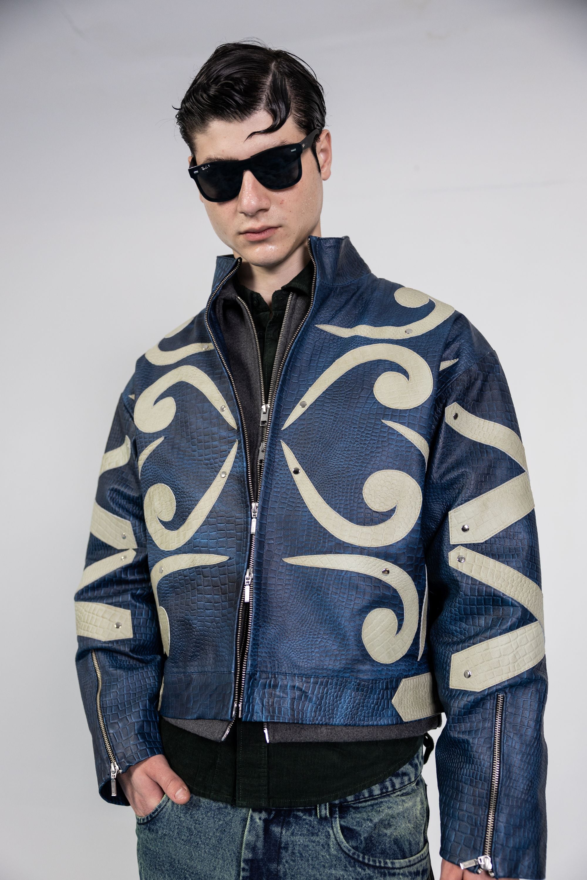 BLUE DOMINION LEATHER