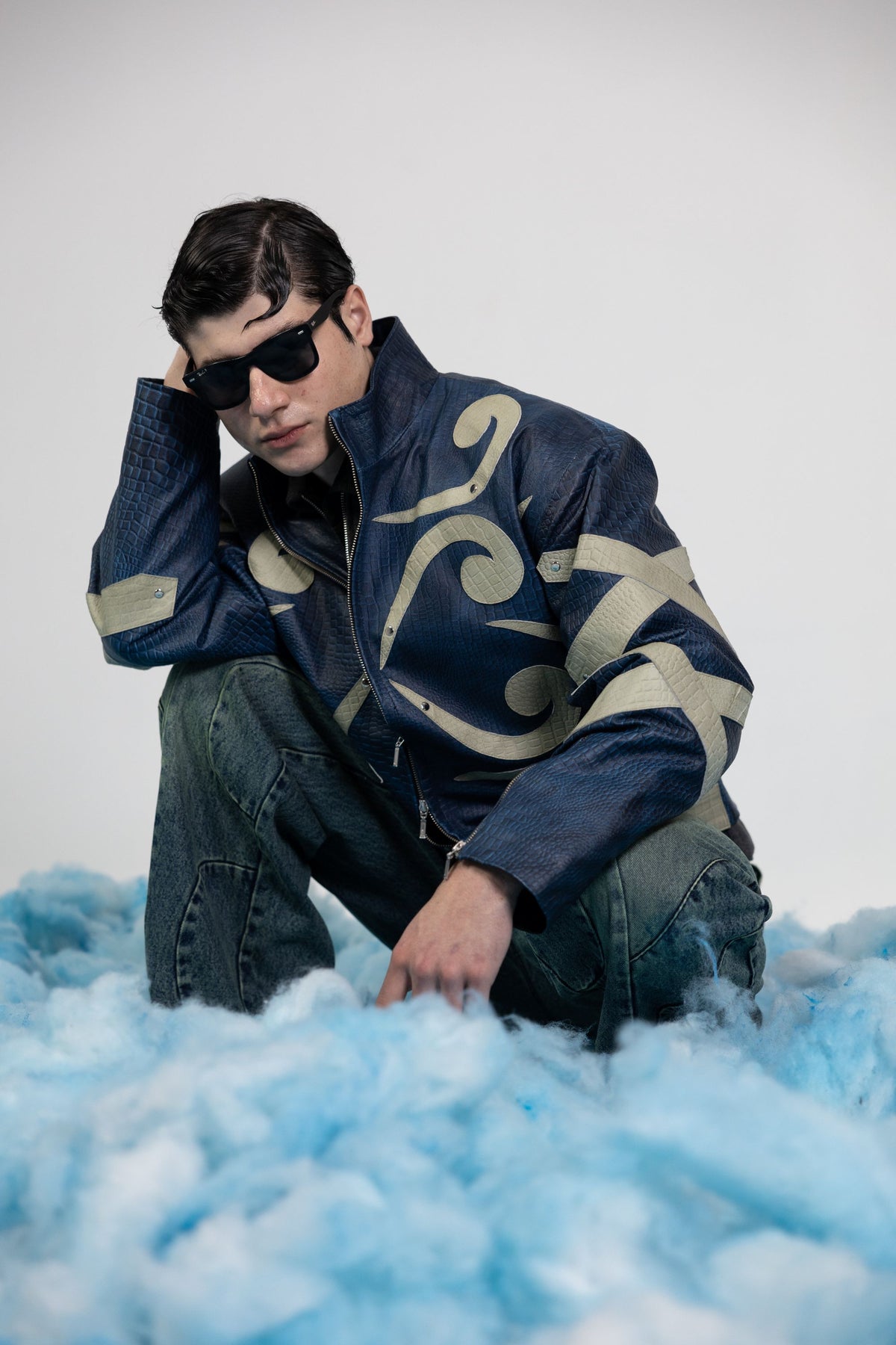 BLUE DOMINION LEATHER