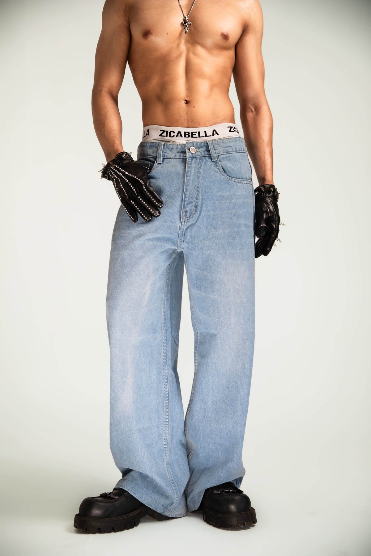 Jeans made from denim featuring a relaxed fit and minimal design with smooth flow and balanced structured proportions