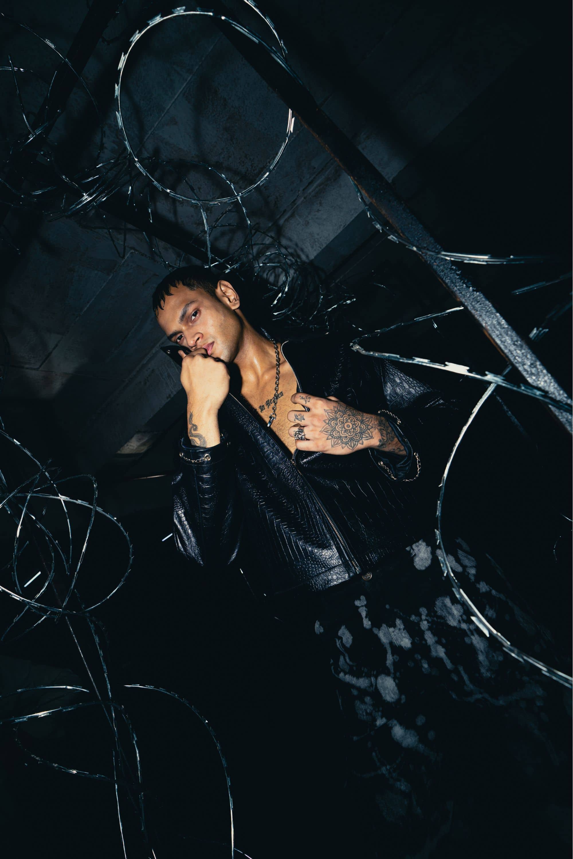 Relaxed fit black jacket with a smooth finish, designed for a comfortable and stylish look