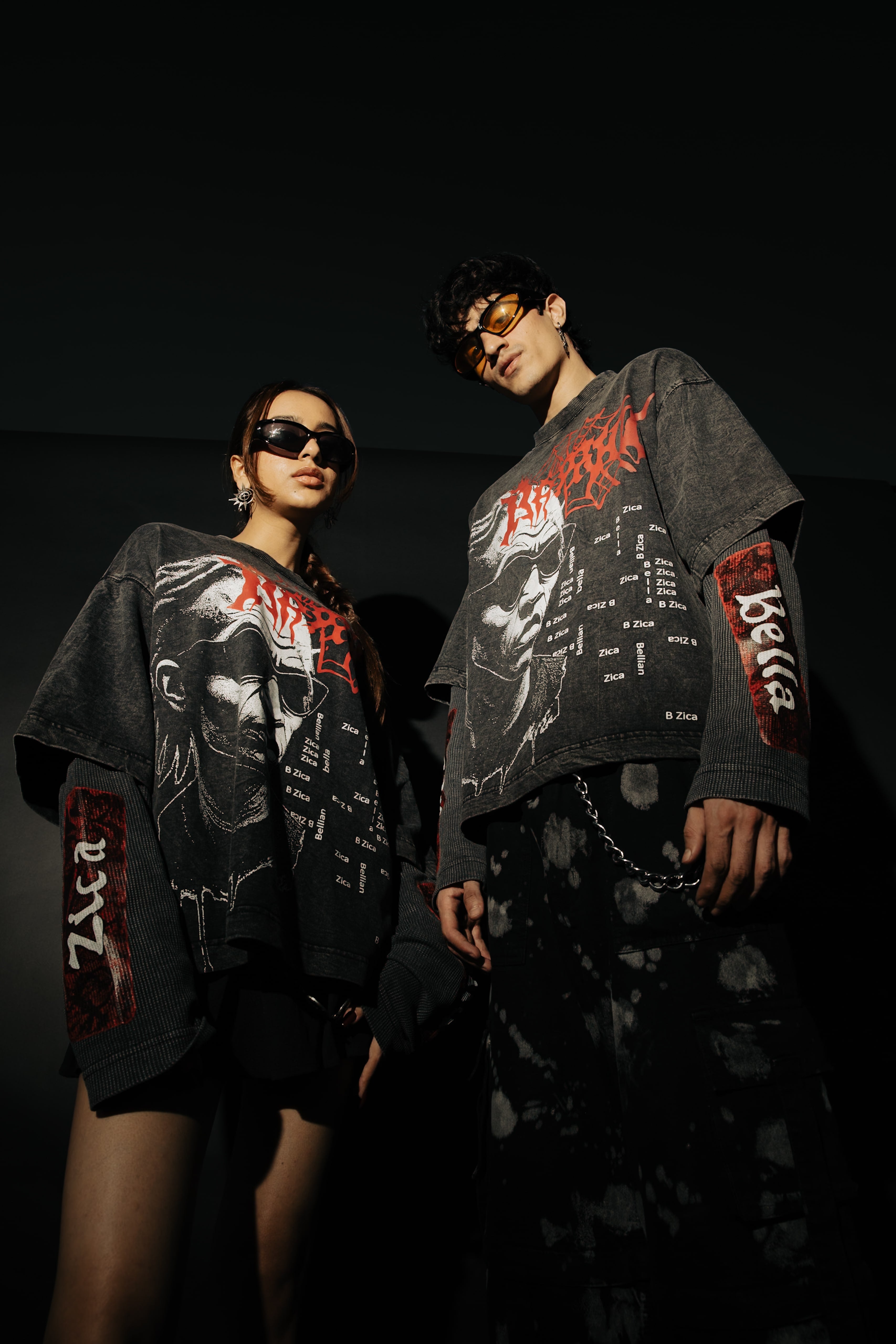 premium oversized black t-shirt with an urban-inspired design