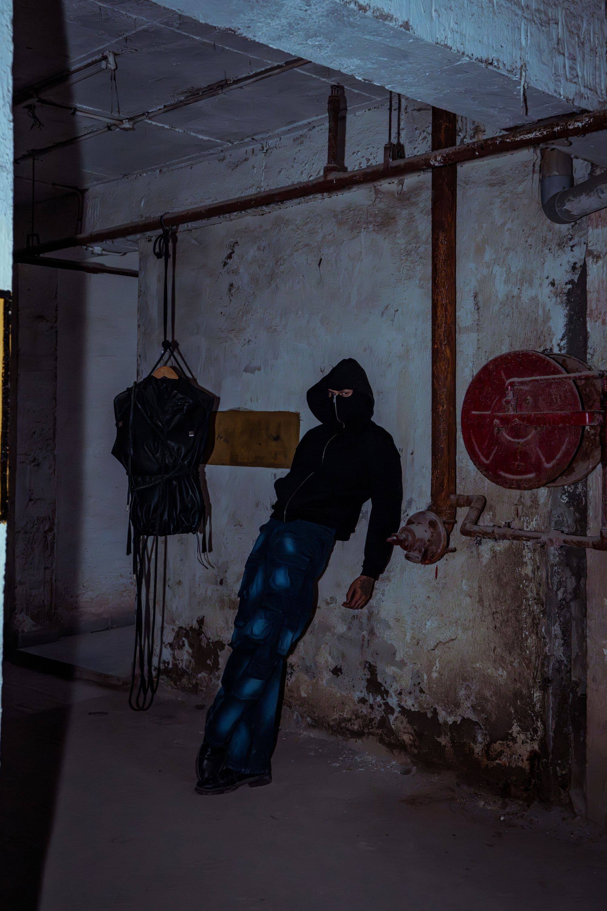 Premium black cotton hoodie with a relaxed fit, ideal for luxurious athleisure style