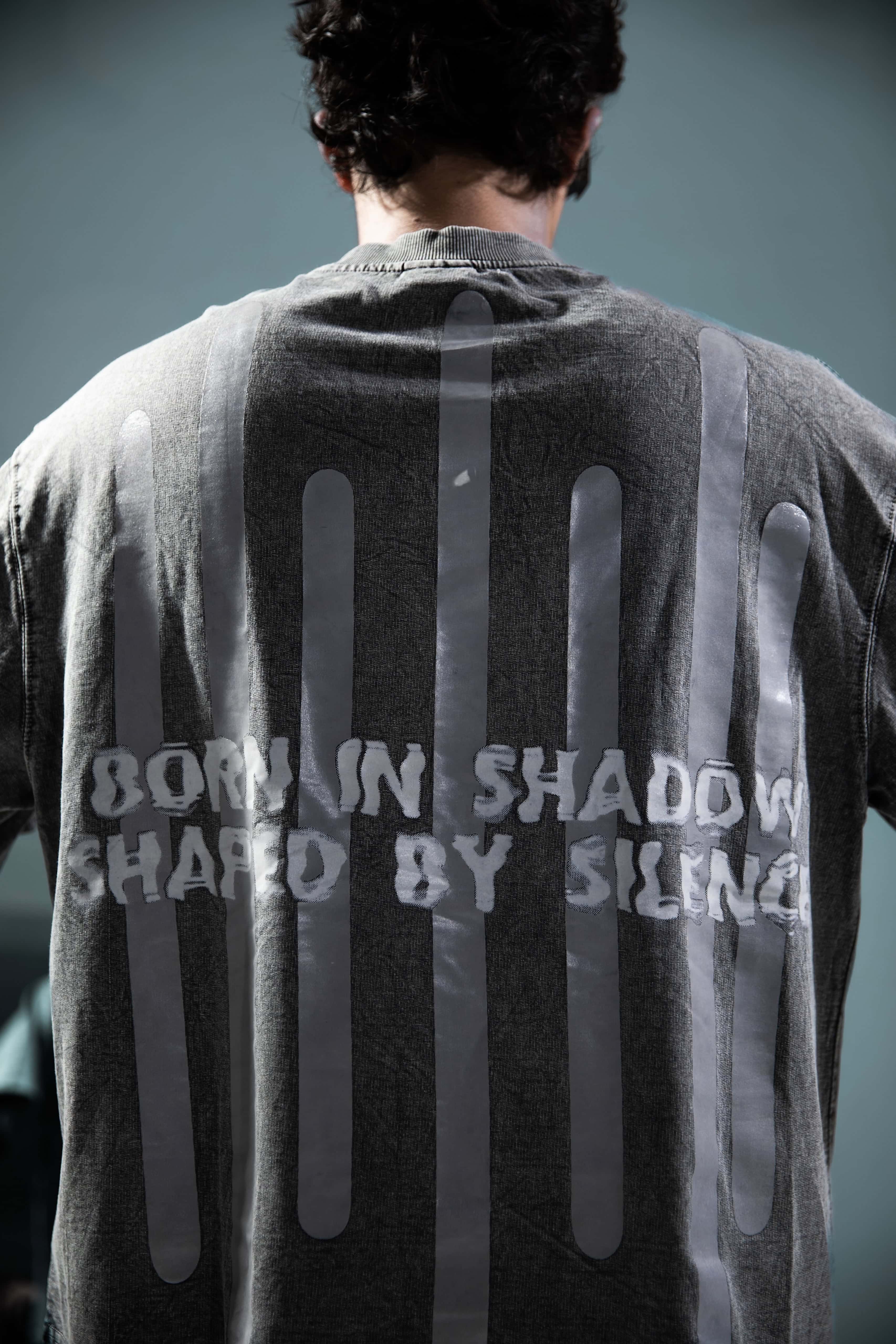 Stylish oversized grey acid wash t-shirt, graphic soul design, perfect for casual streetwear