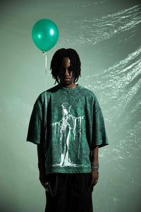 tshirt in premium 100% cotton, oversized fit with bold artwork print for a distinct streetwear look by zica bella